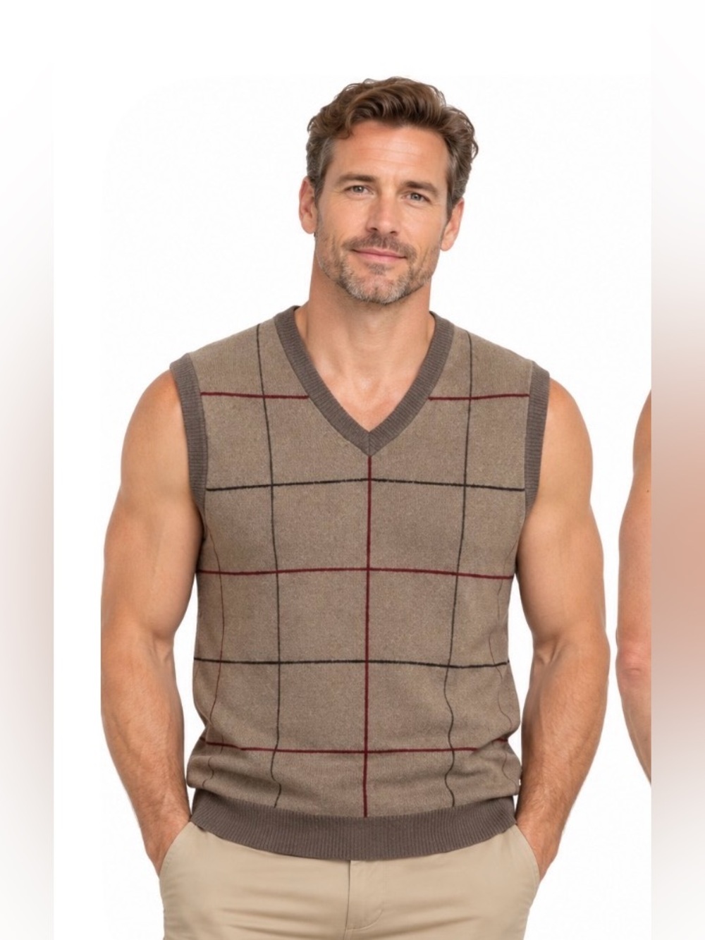 Haggar Men's Vintage Taupe V-Neck
Vintage 1926